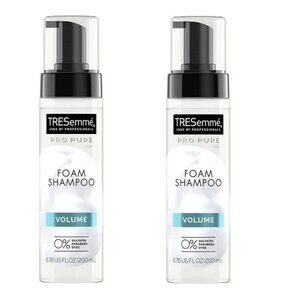 2 Pack -TRESemme Pro Pure Foam Shampoo Volumized Hair Volume 6.76 oz Each NEW